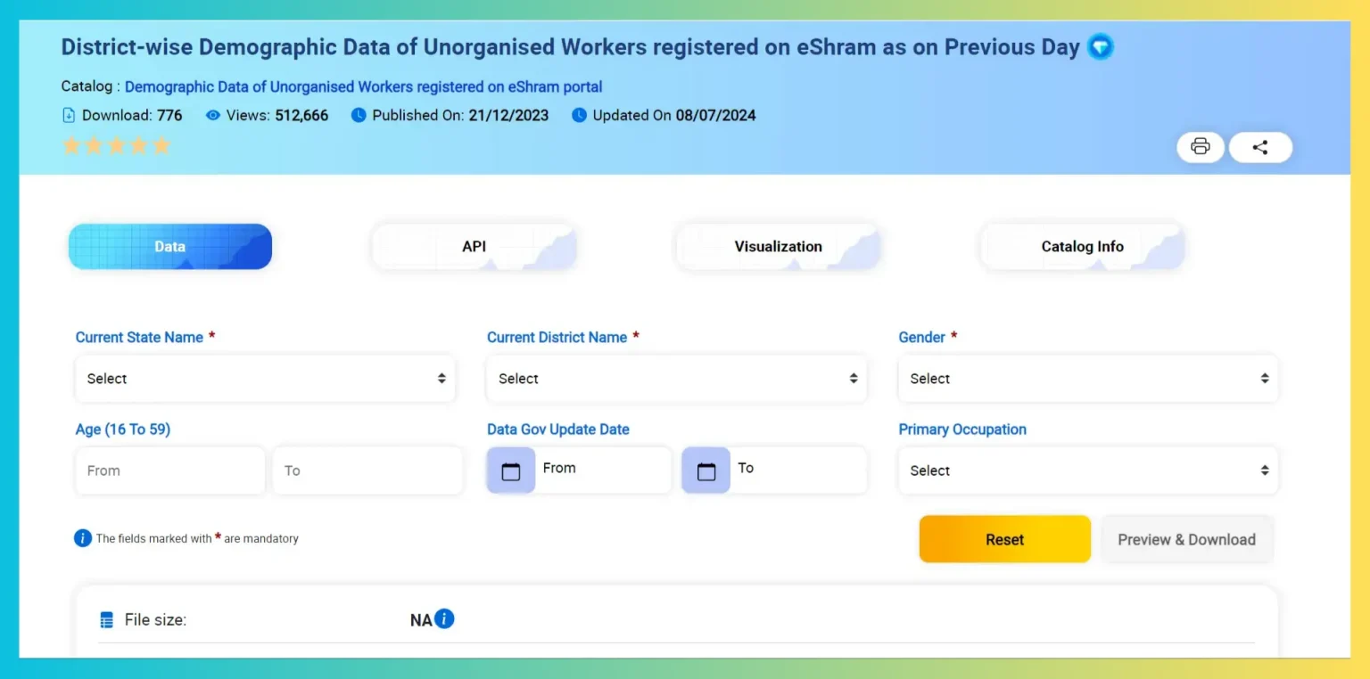 E Shram Card List Check